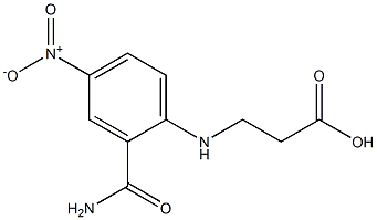 3-{[2-(aminocarbonyl)-4-nitrophenyl]amino}propanoic acid 结构式