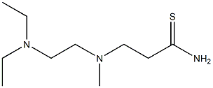 3-{[2-(diethylamino)ethyl](methyl)amino}propanethioamide 结构式