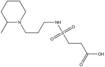 3-{[3-(2-methylpiperidin-1-yl)propyl]sulfamoyl}propanoic acid 结构式