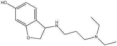 3-{[3-(diethylamino)propyl]amino}-2,3-dihydro-1-benzofuran-6-ol 结构式
