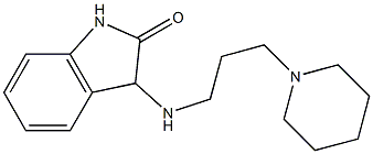 3-{[3-(piperidin-1-yl)propyl]amino}-2,3-dihydro-1H-indol-2-one 结构式