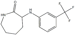 3-{[3-(trifluoromethyl)phenyl]amino}azepan-2-one 结构式