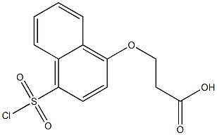 3-{[4-(chlorosulfonyl)naphthalen-1-yl]oxy}propanoic acid 结构式