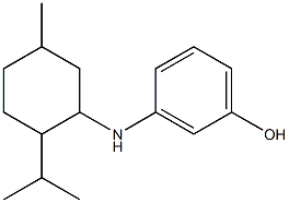 3-{[5-methyl-2-(propan-2-yl)cyclohexyl]amino}phenol 结构式