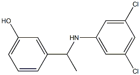 3-{1-[(3,5-dichlorophenyl)amino]ethyl}phenol 结构式