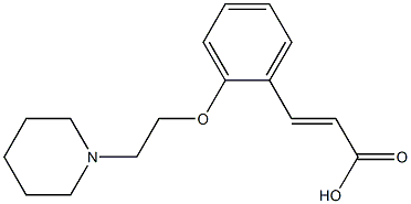 3-{2-[2-(piperidin-1-yl)ethoxy]phenyl}prop-2-enoic acid 结构式