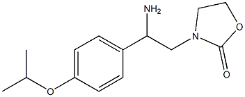 3-{2-amino-2-[4-(propan-2-yloxy)phenyl]ethyl}-1,3-oxazolidin-2-one 结构式