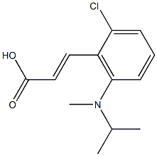 3-{2-chloro-6-[methyl(propan-2-yl)amino]phenyl}prop-2-enoic acid 结构式