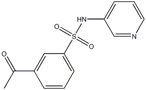 3-acetyl-N-(pyridin-3-yl)benzene-1-sulfonamide 结构式