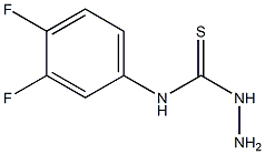 3-amino-1-(3,4-difluorophenyl)thiourea 结构式