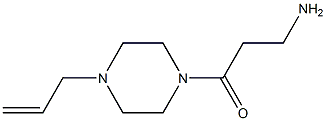 3-amino-1-[4-(prop-2-en-1-yl)piperazin-1-yl]propan-1-one 结构式