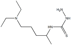 3-amino-1-[5-(diethylamino)pentan-2-yl]thiourea 结构式