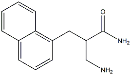 3-amino-2-(naphthalen-1-ylmethyl)propanamide 结构式