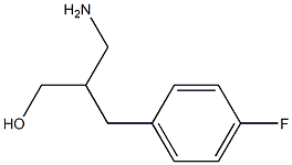 3-amino-2-[(4-fluorophenyl)methyl]propan-1-ol 结构式