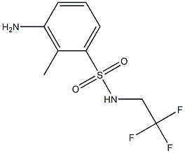 3-amino-2-methyl-N-(2,2,2-trifluoroethyl)benzene-1-sulfonamide 结构式