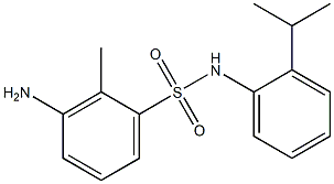 3-amino-2-methyl-N-[2-(propan-2-yl)phenyl]benzene-1-sulfonamide 结构式