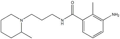 3-amino-2-methyl-N-[3-(2-methylpiperidin-1-yl)propyl]benzamide 结构式