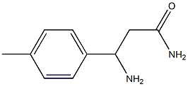 3-amino-3-(4-methylphenyl)propanamide 结构式