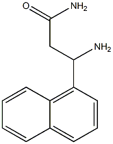 3-amino-3-(naphthalen-1-yl)propanamide 结构式