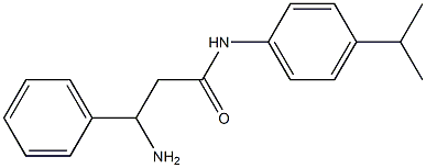 3-amino-3-phenyl-N-[4-(propan-2-yl)phenyl]propanamide 结构式