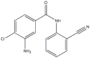 3-amino-4-chloro-N-(2-cyanophenyl)benzamide 结构式