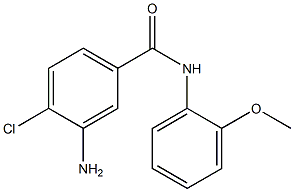 3-amino-4-chloro-N-(2-methoxyphenyl)benzamide 结构式