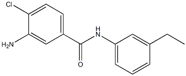3-amino-4-chloro-N-(3-ethylphenyl)benzamide 结构式