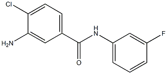 3-amino-4-chloro-N-(3-fluorophenyl)benzamide 结构式