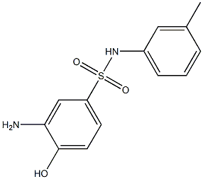 3-amino-4-hydroxy-N-(3-methylphenyl)benzene-1-sulfonamide 结构式