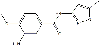3-amino-4-methoxy-N-(5-methylisoxazol-3-yl)benzamide 结构式
