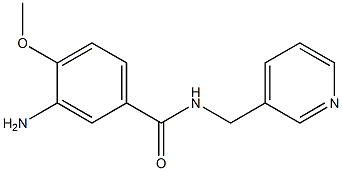 3-amino-4-methoxy-N-(pyridin-3-ylmethyl)benzamide 结构式