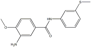 3-amino-4-methoxy-N-[3-(methylsulfanyl)phenyl]benzamide 结构式