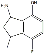 3-amino-7-fluoro-1-methylindan-4-ol 结构式