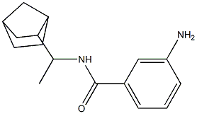 3-amino-N-(1-{bicyclo[2.2.1]heptan-2-yl}ethyl)benzamide 结构式