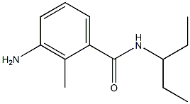 3-amino-N-(1-ethylpropyl)-2-methylbenzamide 结构式