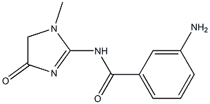 3-amino-N-(1-methyl-4-oxo-4,5-dihydro-1H-imidazol-2-yl)benzamide 结构式