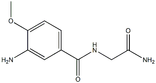 3-amino-N-(2-amino-2-oxoethyl)-4-methoxybenzamide 结构式