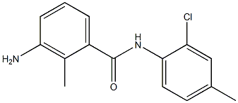 3-amino-N-(2-chloro-4-methylphenyl)-2-methylbenzamide 结构式