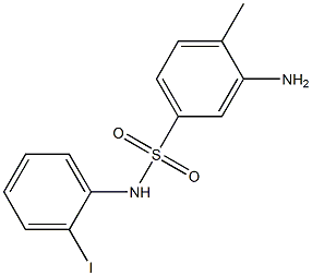 3-amino-N-(2-iodophenyl)-4-methylbenzene-1-sulfonamide 结构式