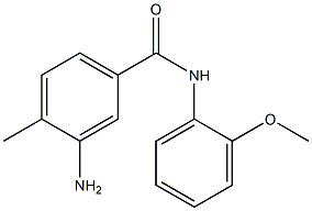 3-amino-N-(2-methoxyphenyl)-4-methylbenzamide 结构式