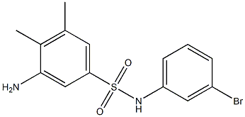 3-amino-N-(3-bromophenyl)-4,5-dimethylbenzene-1-sulfonamide 结构式