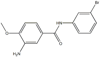 3-amino-N-(3-bromophenyl)-4-methoxybenzamide 结构式