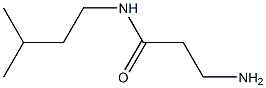 3-amino-N-(3-methylbutyl)propanamide 结构式