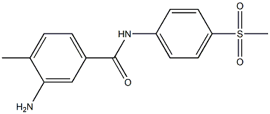 3-amino-N-(4-methanesulfonylphenyl)-4-methylbenzamide 结构式