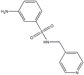 3-amino-N-(pyridin-4-ylmethyl)benzene-1-sulfonamide 结构式