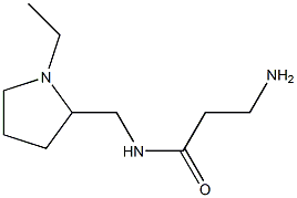 3-amino-N-[(1-ethylpyrrolidin-2-yl)methyl]propanamide 结构式