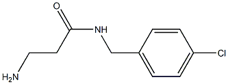 3-amino-N-[(4-chlorophenyl)methyl]propanamide 结构式