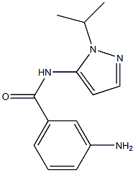 3-amino-N-[1-(propan-2-yl)-1H-pyrazol-5-yl]benzamide 结构式