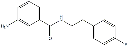 3-amino-N-[2-(4-fluorophenyl)ethyl]benzamide 结构式