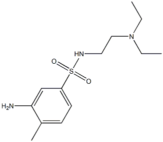 3-amino-N-[2-(diethylamino)ethyl]-4-methylbenzene-1-sulfonamide 结构式